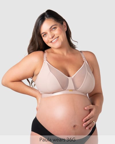 Hotmilk Lingerie Flawless Full Cup Plunge Nursing Bra - Cashmere