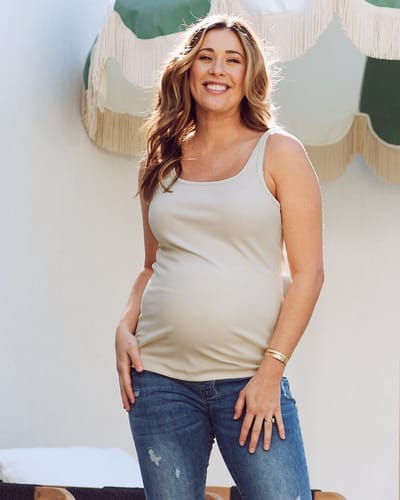 Angel Maternity Jenna Maternity Basic Singlet