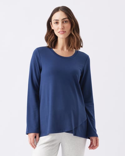 Ripe Maternity Hailey Nursing Top Navy