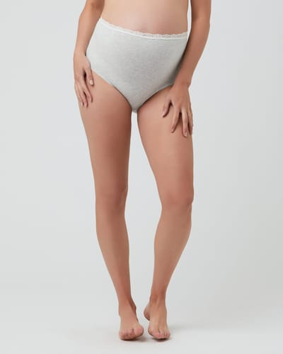 Ripe Maternity Organic Cotton Full Briefs Silver Marle