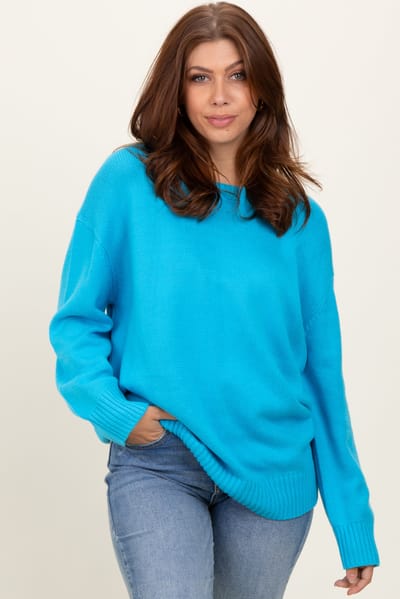 Miracle Aqua Soft Knit Basic Sweater