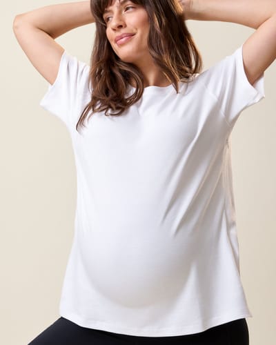 Kindred Bravely Pima Cotton Side Zip Maternity & Nursing T-shirt