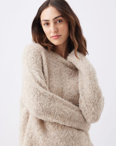 Ripe Maternity Theo Cosy Knit  Latte