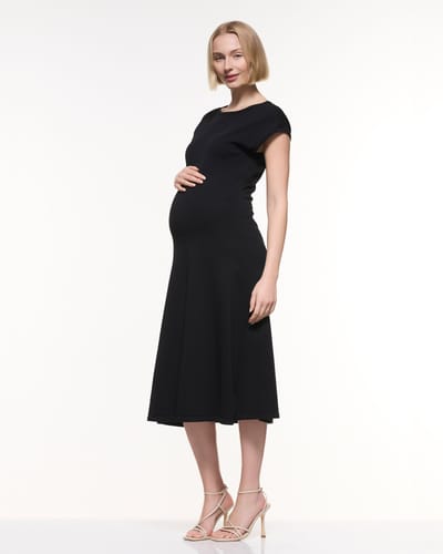 Soon Maternity Grace Cap Sleeve Dress