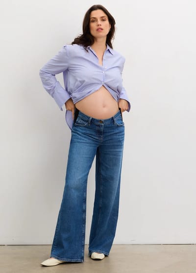 HATCH The Relaxed Wide Leg Maternity Jean