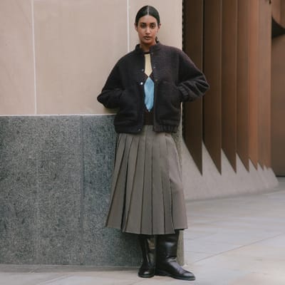 For The Creators Curly Bomber Jacket