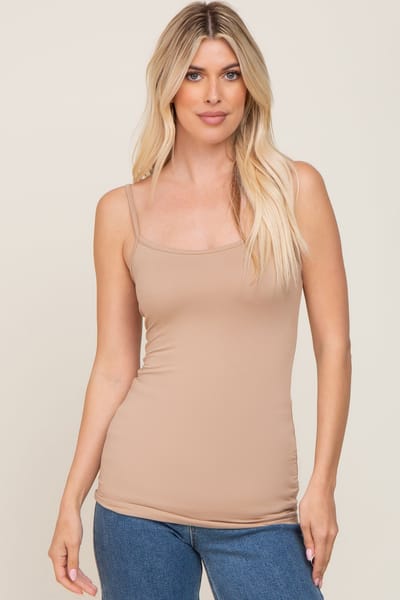 Haptics Taupe Soft Basic Cami