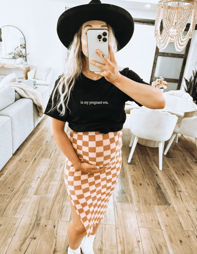 Milk & Baby In my pregnant era minimal tee