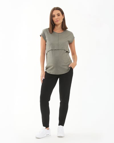 Ripe Maternity Super Soft Scuba Pant Black