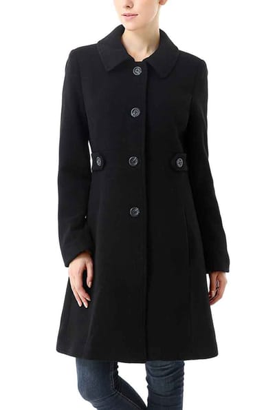 Kimi + Kai Kimi + Kai Women's "Heather" Wool Walking Coat