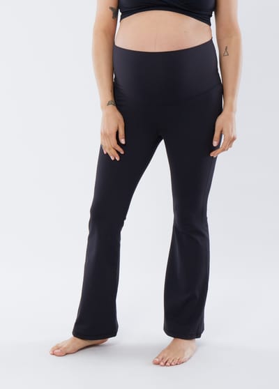 Ingrid+Isabel The Ultimate Flare Maternity + Postpartum Black Legging