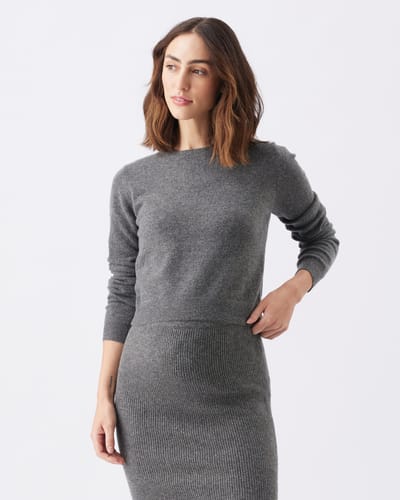 Ripe Maternity Sandy Detachable Nursing Knit  Charcoal Marle