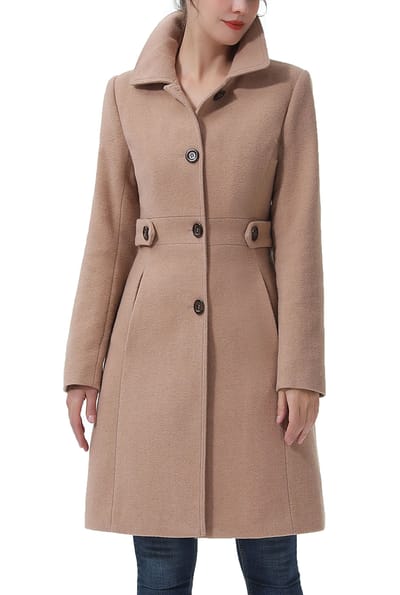 Kimi + Kai Kimi + Kai Women's "Heather" Wool Walking Coat