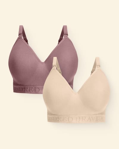 Kindred Bravely Sublime® Contour Nursing Bra Two-Pack | Beige & Twilight