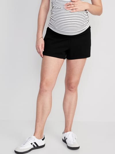 Old Navy Maternity Foldover-Waist Shorts -- 3-inch inseam