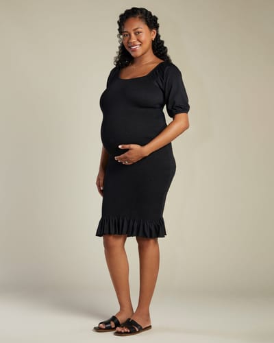 A Pea in the Pod Nest Smocked Midi Dress