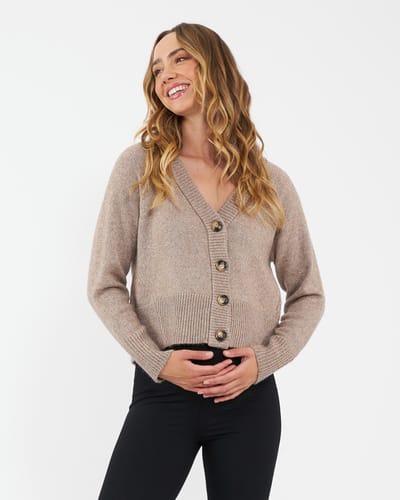 Ripe Maternity Sunday Knit Cardigan Mocha