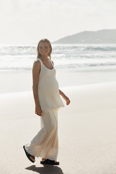 Legoe Heritage Arabella Maxi Skirt (Bone)