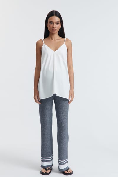 LÉGOE HERITAGE Satin Slip Tank (Oyster) - FINAL SALE