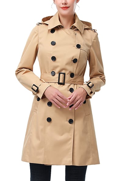 Kimi + Kai Kimi + Kai Women's "Adley" Waterproof Hooded Trench Coat