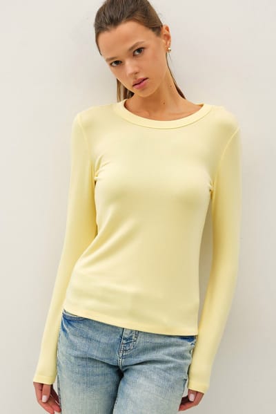 Be Cool Yellow Long Sleeve Top