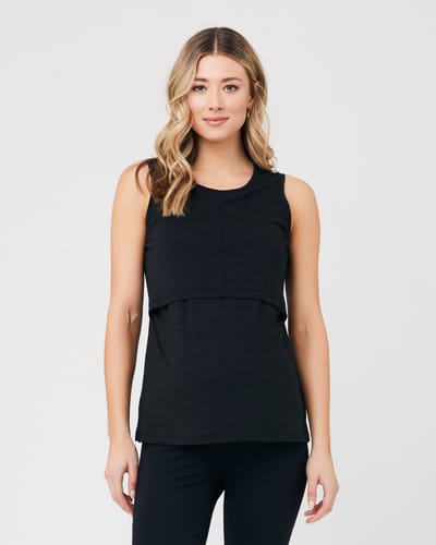 Ripe Maternity Richie Nursing Tank  Black