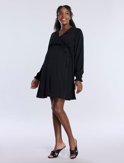 Motherhood Maternity Woven Wrap Mini Dress