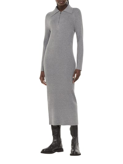 For The Creators Bonnie Zip Ribbed Knit Dress