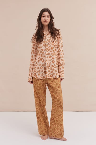 For The Creators Long Lounge Pant - Chamomile Gold/Brown
