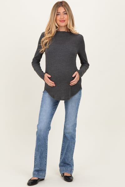 Vervet Blue Vintage Wash Maternity Bootcut Jeans