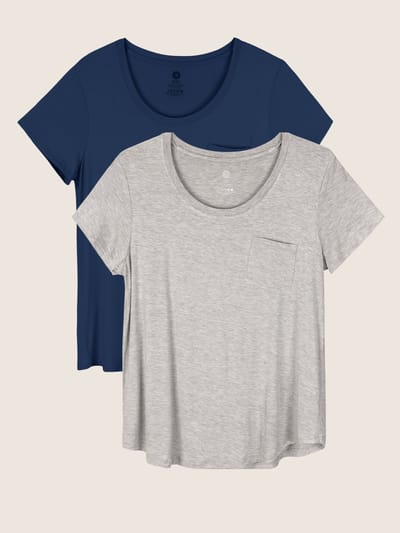 Kindred Bravely Everyday Nursing T-shirt Pack | Grey Heather & Navy