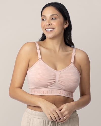 Kindred Bravely Sublime® Hands-Free Pumping & Nursing Bra | Pink Heather
