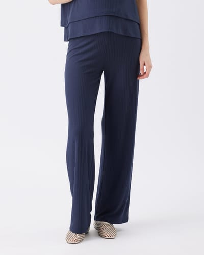 Ripe Maternity Cindy Rib Pant  Navy