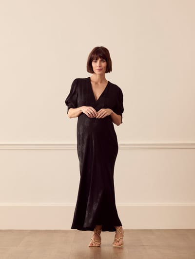 Rixo Zadie Jacquard Midi Dress