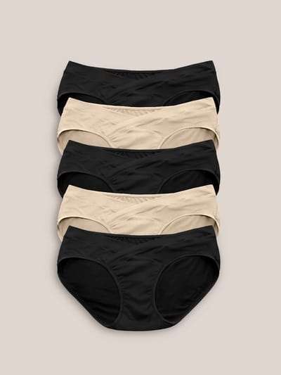 Milk & Baby Under-the-Bump Bikini Underwear Pack | Low Rise Style - Neutrals