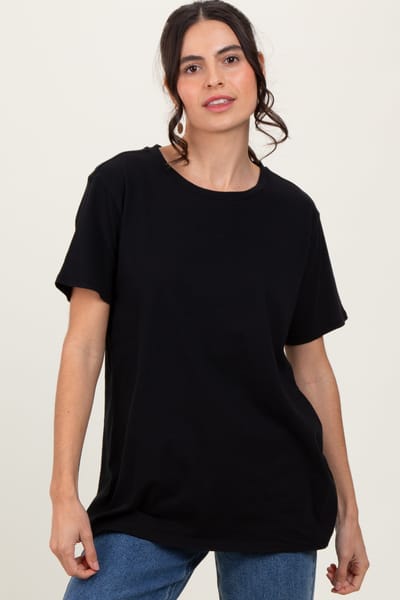Zenana Outfitters Black Basic Tee