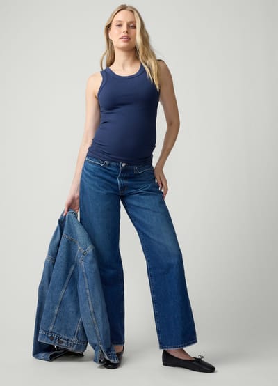 Ingrid+Isabel The Fresh Flex Rib Seamless Maternity Tank