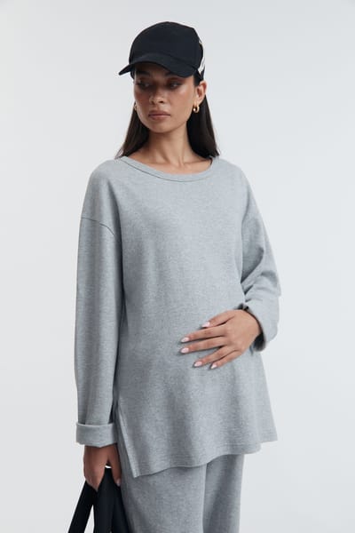 Legoe Heritage Organic Cotton LS Tee (Grey Marle)