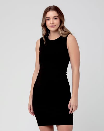 Ripe Maternity Organic Nursing Tank Dress  Black