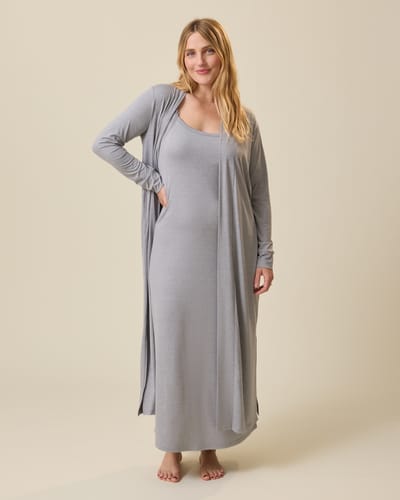 Kindred Bravely The Sunday Lounge Duster | Grey Heather