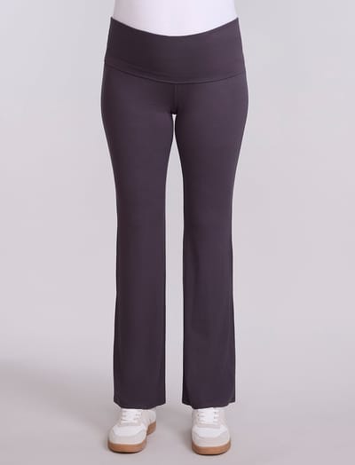 Motherhood Maternity Roll Over Waist Flare Legging