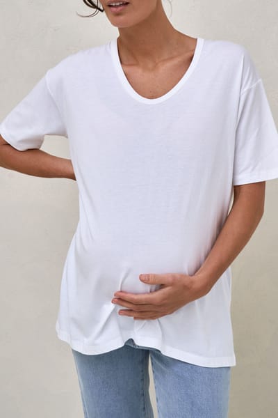 Bae the Label The Weekend Scoop Tee - White*