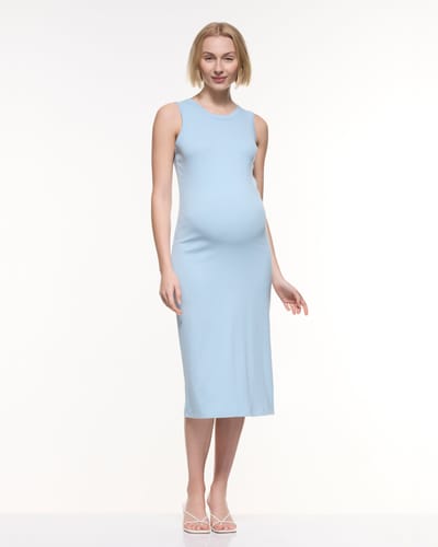 Soon Maternity Base Soft Rib Tank Dress