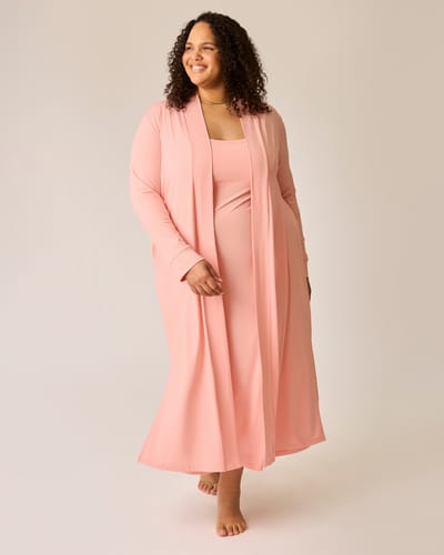 Kindred Bravely The Sunday Lounge Duster | Sunset Pink