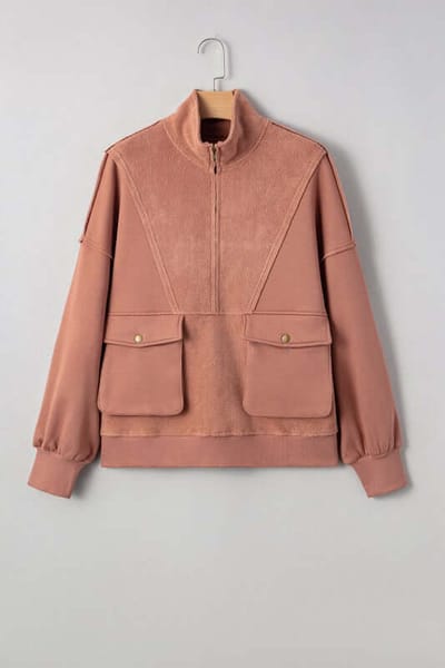 Milk & Baby Mabel Half Zipper Baggy Sweatshirt