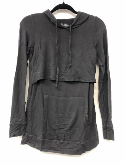 Latched Mama Outlet 6027 - Latched Mama Cloud Nursing Hoodie - Slate - Extra Extra Small