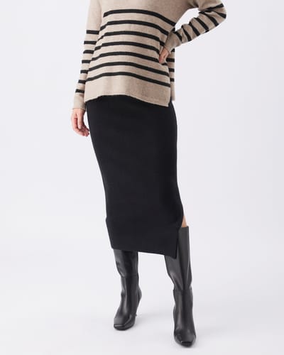 Ripe Maternity Dani Knit Skirt Black