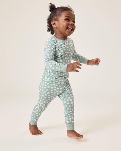 Kindred Bravely Bamboo Baby Two-Piece Pajama Set | Sage Daisies