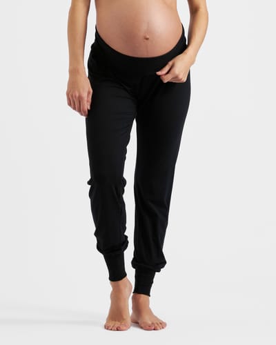 Ripe Maternity Jersey Lounge Pant Black