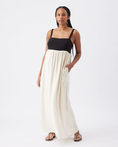Ripe Maternity Olivia Dress Natural / Black